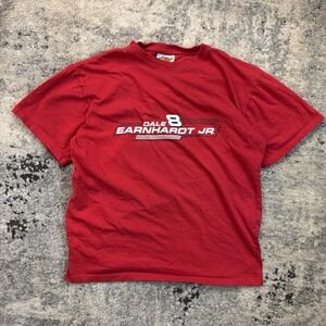 Vintage Y2K Dale Earnhardt Jr 8 NASCAR T-Shirt Red Winners Circle Men's L